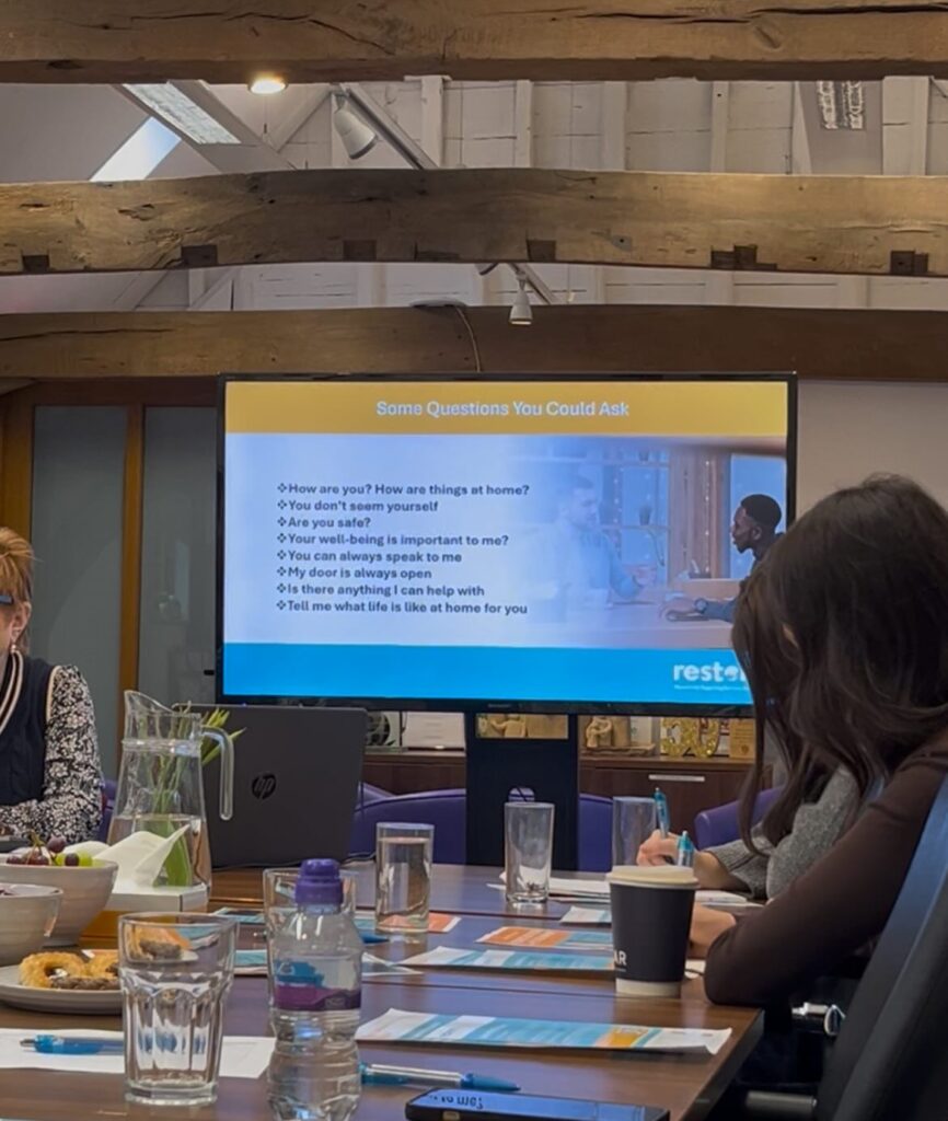Domestic Abuse Workshop Meeting Table